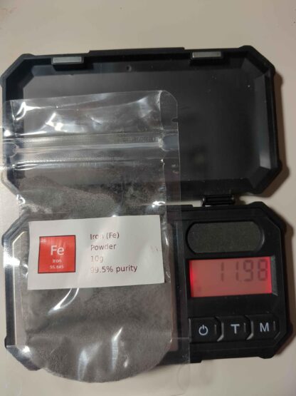Pure iron powder, element 26, purity of 99.95%. Labeled bags, 10g+ - Image 2