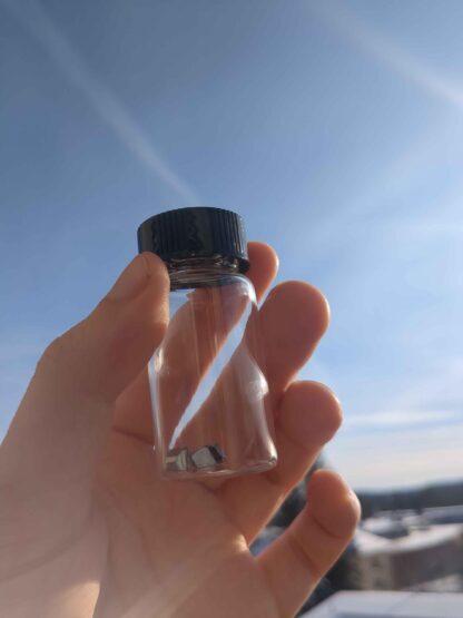 Pure Vanadium Sample in a Glass Vial
