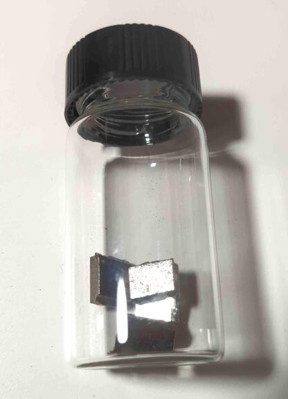 Pure Cobalt Sample in a Glass Vial