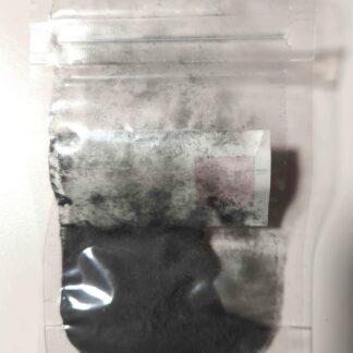 Pure iron powder, element 26, purity of 99.95%. Labeled bags, 10g+