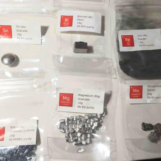 Periodic Elements Set - 6 High Purity Specimens