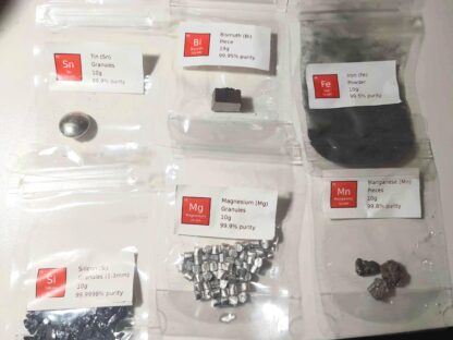 Periodic Elements Set - 6 High Purity Specimens